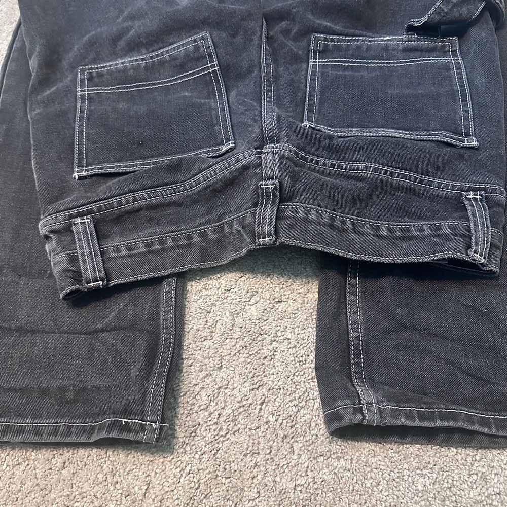 Women's Black Flare & Wide Leg Jeans - Picture 6 of 7